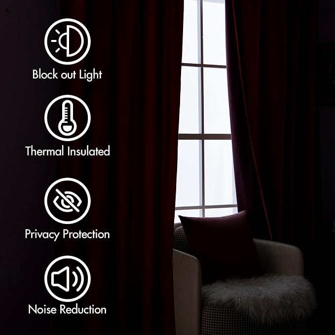 MIULEE Velvet Curtains 108 inches Long - Image 4
