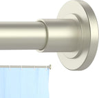CorkLatta Brushed Nickel Shower Curtain Rod 31 to 68 Inch, 1 Inch Diameter by CorkLatta