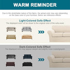 Turquoize 3 Piece Sofa Covers for 2 Cushion Couch Sofa Slipcover Soft Couch - Image 6