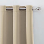 LEMOMO Beige Thermal Blackout Curtains/42 x 72 Inch/Set of 2 Panels Room - Image 7