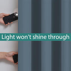 Yakamok 100% Blackout Lined Panels, Room Darkening Thermal Insulated Blackout - Image 3