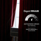 MIULEE Velvet Curtains 108 inches Long 2 Panels - Image 5