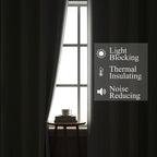 Estelar Textiler Sage and Greyish White Blackout Curtains & Drapes - Image 3