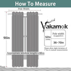 Yakamok Blackout Curtains Room Darkening Thermal Insulated Window Panels - Image 7