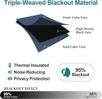 ChrisDowa Blackout Curtains 108 Inches Long 2 Panels Set - Image 4