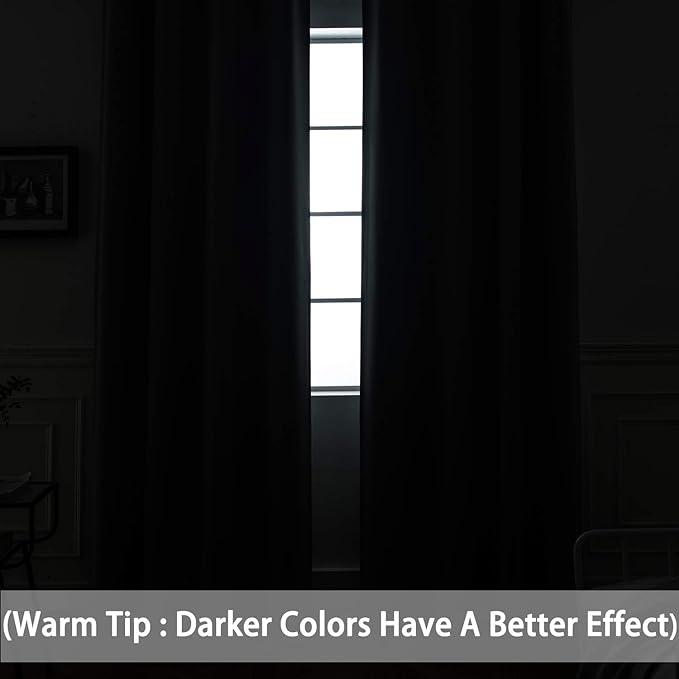 Yakamok 84 Inch Long Blackout Curtains - Image 3