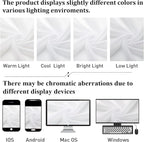 Lecloud White Sheer Curtains 68 Inch Length 2 Pcs, Voile Dual Rod Pocket Living - Image 8