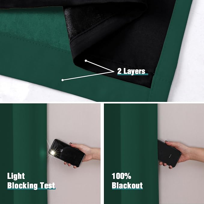 ChrisDowa 100% Blackout Curtains 120 inch Long - Image 4