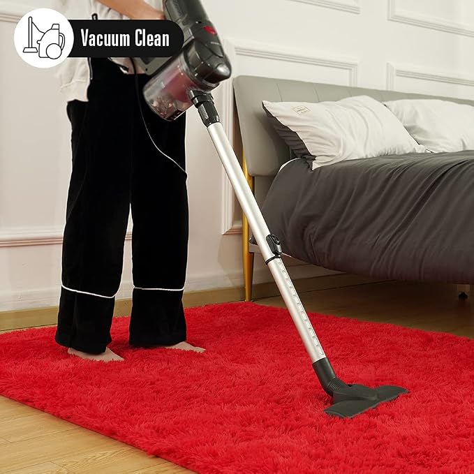 Amearea Shag Fluffy Area Rug for Bedroom Girls Living Room, Extra Soft and - Image 9