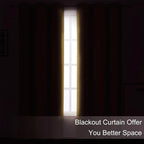 LEMOMO Blackout Curtains 66 x 72 Inch Long Mustard Yellow Curtains Set of 2 - Image 3