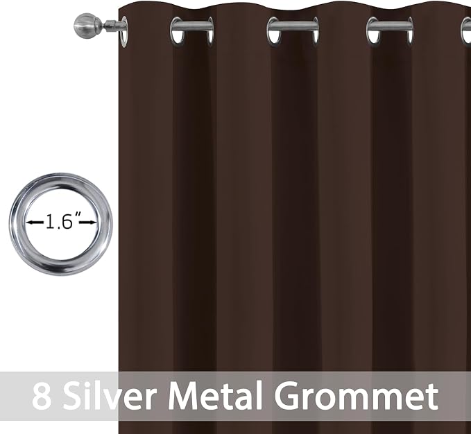 Yakamok Blackout Curtains Room Darkening Thermal Insulated Window Panels - Image 2
