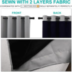 NICETOWN Full Shade Curtain Panels, Pair of Energy Smart & Noise Blocking Out - Image 5