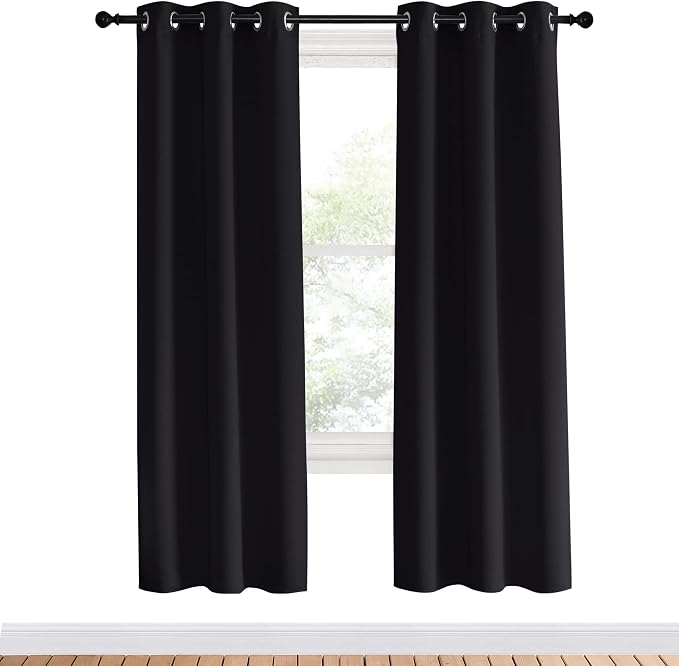 NICETOWN Blackout Curtain Panels 70 inches Length, 34 inches Wide, Light - Image 2