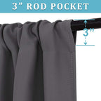 RYB HOME Short Blackout Curtains - Image 2