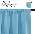 NICETOWN Blackout Curtains for Living Curtains, Teal Blue, 2 Panels, 52 by 95 - Image 2