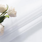 SpaceDresser White Kitchen Sheer Valance Curtains 24 Inch, Voile Sheer Cafe - Image 6