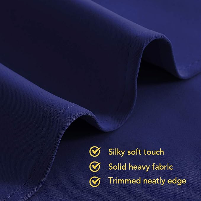 NICETOWN Blackout Window Curtains 80 inch Long, 2 Panels, 34 inch, Royal Blue - Image 5