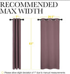 NICETOWN Bedroom Curtain Panels Blackout Draperies, 1 Pair, 34 by 63 inches - Image 7