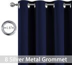 Yakamok Blackout Curtains with Grommet Thermal Insulated Room Darkening Window - Image 4