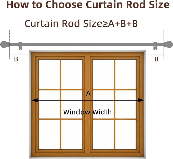 SMODBRODRE Curtain Rods for Window 32 to 120 - Image 5