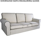 PureFit Reversible Quilted Sofa Cover, Water Resistant Slipcover Furniture - Image 6