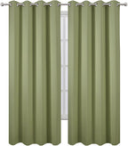 LEMOMO Blackout Curtains 66 x 95 inch/Sage Green Curtains Set of 2 - Image 2