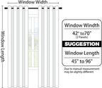 Yakamok Room Darkening Ombre Curtains 63 Inch Length, Light Blocking Grommet - Image 7