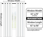 Yakamok Light Blocking Ombre Curtains, Room Darkening Grommet Window Drapes - Image 8