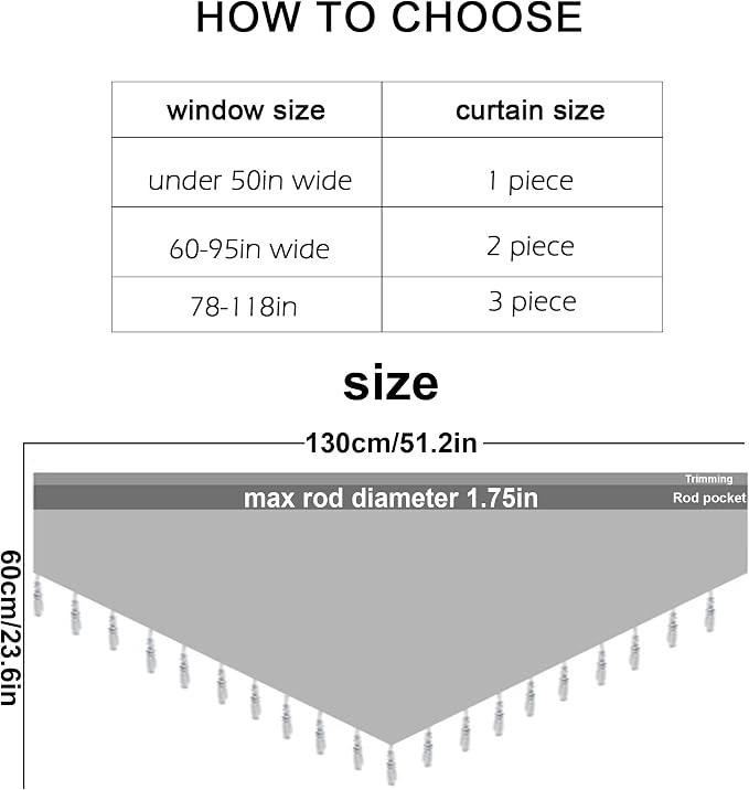 Molaxhome Swag Curtain 51 inch Length Rod Pocket Scalloped Curtain Valance - Image 7