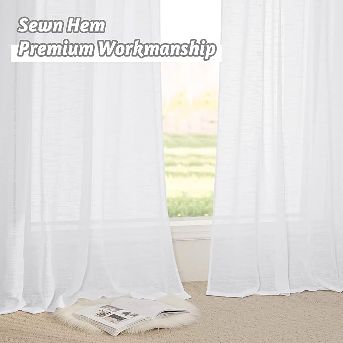 RYB HOME Semi Sheer Curtains - Image 5