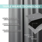 NICETOWN Full Shade Curtain Panels, Pair of Energy Smart & Noise Blocking Out - Image 6