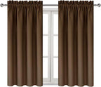 DWCN Brown Blackout Curtains for Bedroom – Rod Pocket Thermal Insulated Energy - Image 8