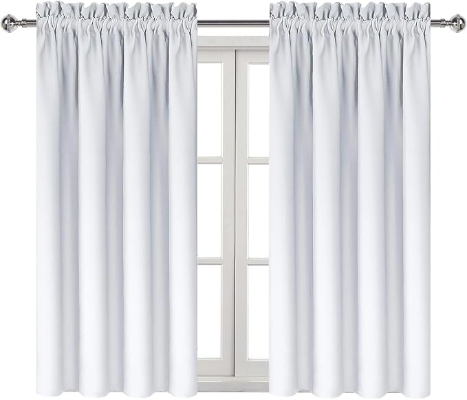 DWCN Blackout Curtains Thermal Insulated Energy Saving Bedroom and Kitchen - Image 9
