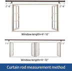 Standard Decorative Window Curtain Rods 30 to 45 Inch, 5/8 Inch Diameter Small - Image 6