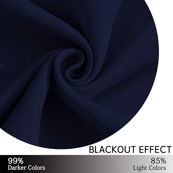 Yakamok Blackout Curtains Room Darkening Thermal Insulated Grommet top Window - Image 6
