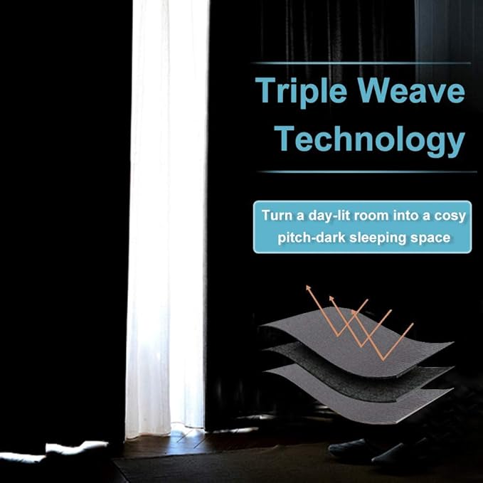 RYB HOME Short Blackout Curtains - Image 7