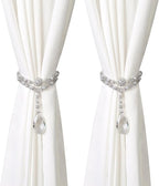 SUQ I OME 1 Pair of Luxury Pearl Beaded Magnetic Curtain Tieback and Holdback by SUQIOME