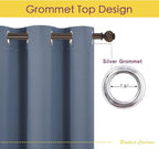 NICETOWN Thermal Insulated Curtains Blackout Draperies, Window Treatment Solid - Image 2