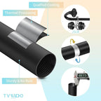 TVWOO 2 Pack Wrap Around Curtain Rods, 28 to 48 Inch, 5/8 Inch Adjustable - Image 4
