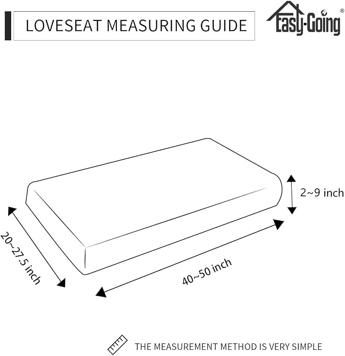 Easy-Going Stretch Loveseat Cushion Cover Sofa Cushion Furniture Protector Sofa - Image 4