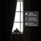 Estelar Textiler Ombre Blackout Curtains 102 Inches Long 2 Panels Set, Full - Image 3