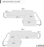 Easy-Going L Shaped Sofa Slipcover Sectional Couch Cover - Image 6