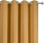 LEMOMO Mustard Yellow Thermal Blackout Curtains/52 x 72 Inch/Set of 2 Panels - Image 6