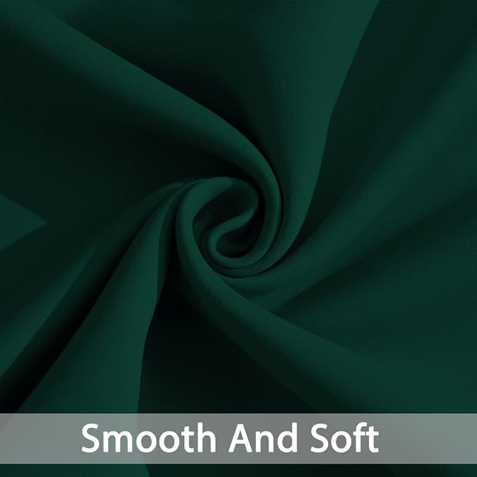 Yakamok Dark Green Blackout Curtains - Image 5
