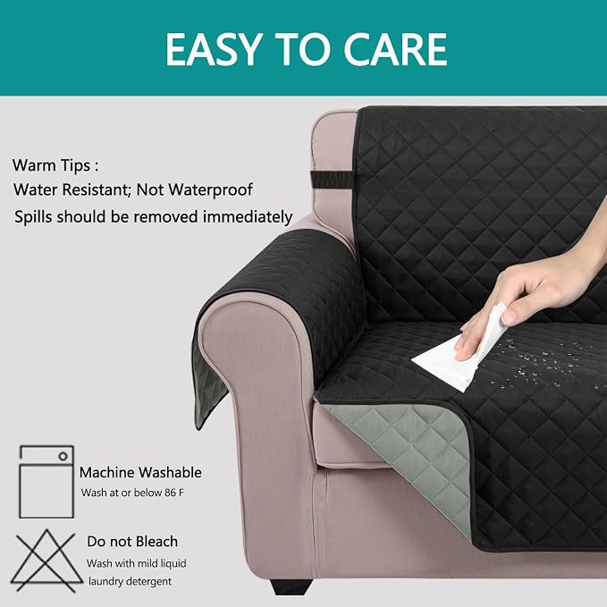 U-NICE HOME Futon Sofa Covers Reversible Sofa Slipcover Armless Cover Furniture - Image 5
