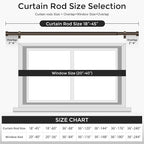 VOIIY Bronze Curtain Rods for Windows 18 to 42 Inch, Size:18-42 Inch, Antique - Image 5