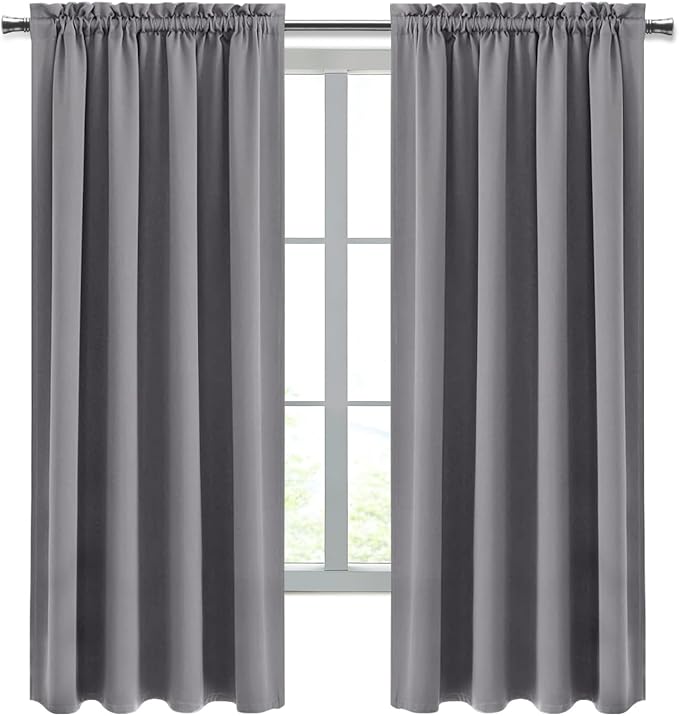 DWCN Blackout Window Curtain Panels, Light Blocking, Thermal Insulated - Image 9
