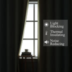 Estelar Textiler Full Room Darkening Gradient Blackout Curtains 72 Inch Length - Image 3