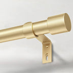 IFELS Heavy Duty Curtain Rods for Windows 72 to 144 Inch, 1 Inch Gold Curtain by IFELS