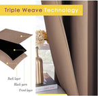 NICETOWN Window Draperies Blackout Curtain Panels, 1 Pair, 42 by 80 inches - Image 4
